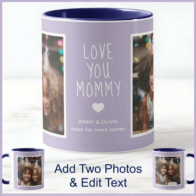 Taza Mami Love You 2 Fotos Modern Lilac Mauve C123 (Subido por el creador)