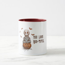 Taza Mamita de Halloween y murciélagos