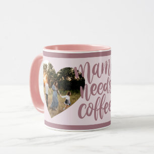 Taza Mamma necesita café Feliz Día de la Madre foto múl