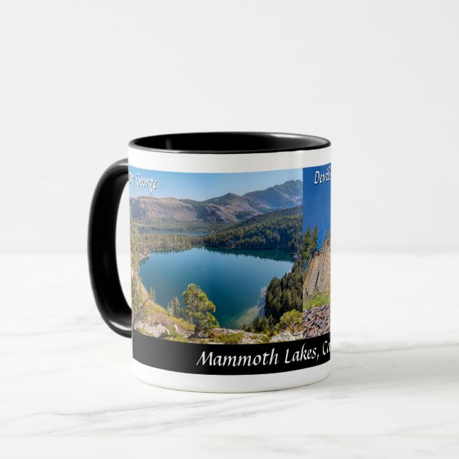 Taza Mammoth Lakes, Lago George y Devils Postpile (Anverso izquierdo)