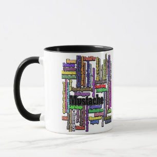 Taza Man Mug Funny Texto Mustache Mustache Caterpillar