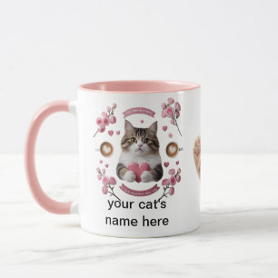 Taza Mañana apasionante - Encuentro de gatos y Rosas
