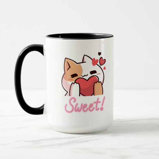 Taza Mañana perfecta: café lindo para el gato (Izquierda)