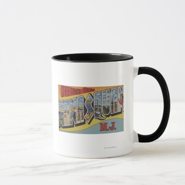 Taza Manasquán, Nueva Jersey - Escenas de letras grande (Derecha)