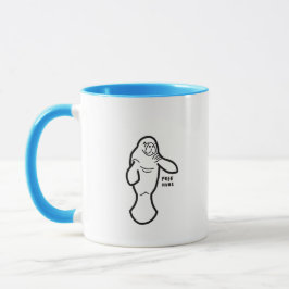 Taza Manatee Free Hugs Mug