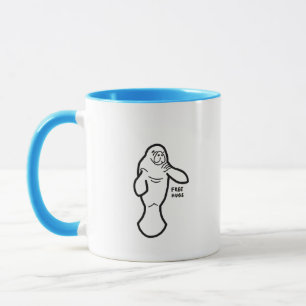 Taza Manatee Free Hugs Mug
