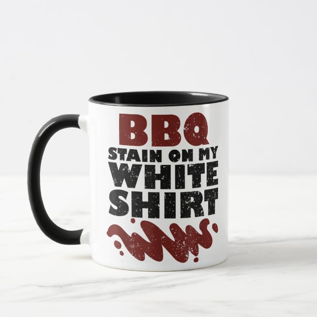 Taza Mancha de barbacoa en mi blanco (Izquierda)
