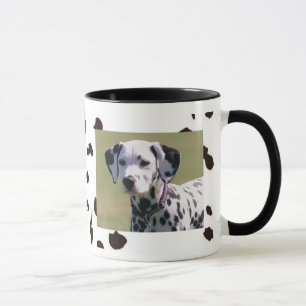 Taza manchada de Drinkware con la foto del perro
