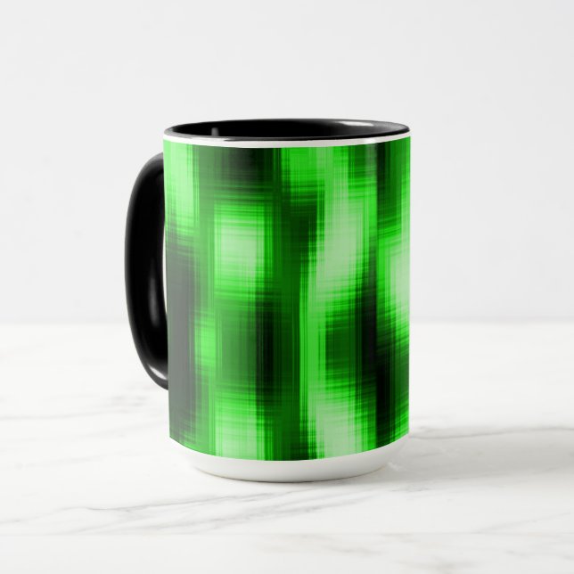 Taza Manchado verde y preto estilo pastilhas de vidro (Anverso izquierdo)