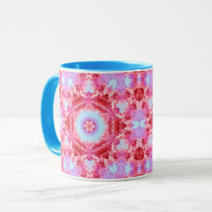 Taza mandala abstracto caleidoscopio formas redondas cí
