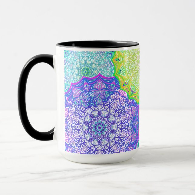 Taza Mandala coloreada (Izquierda)