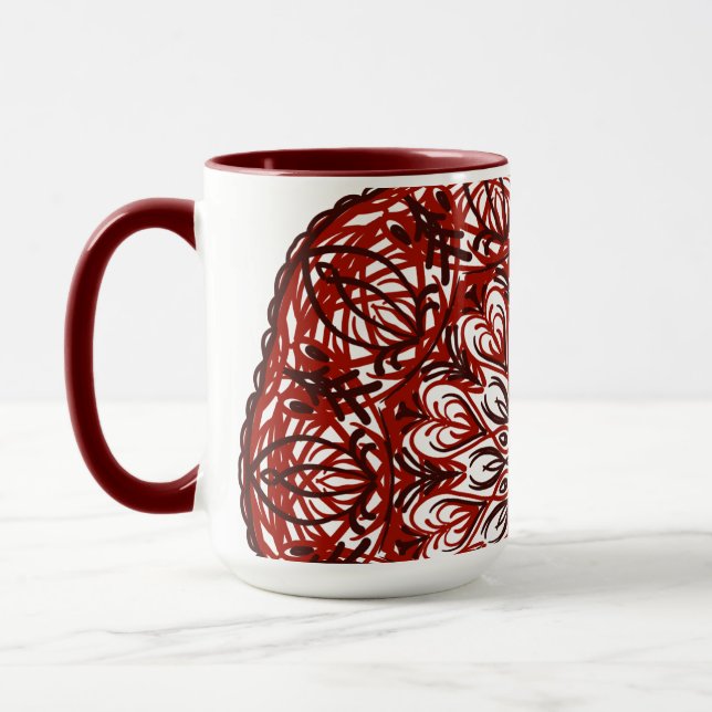 Taza Mandala coloreada (Izquierda)