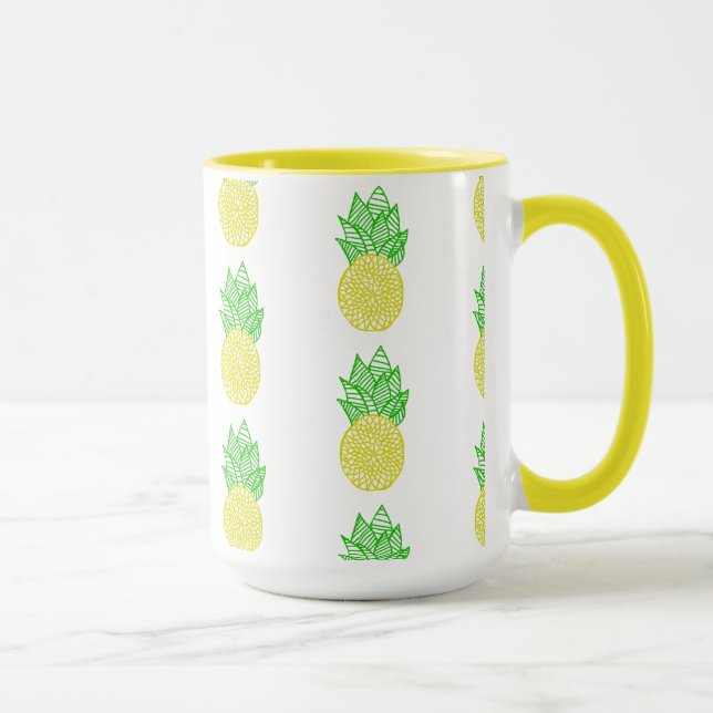 Taza Mandala de la piña (Derecha)