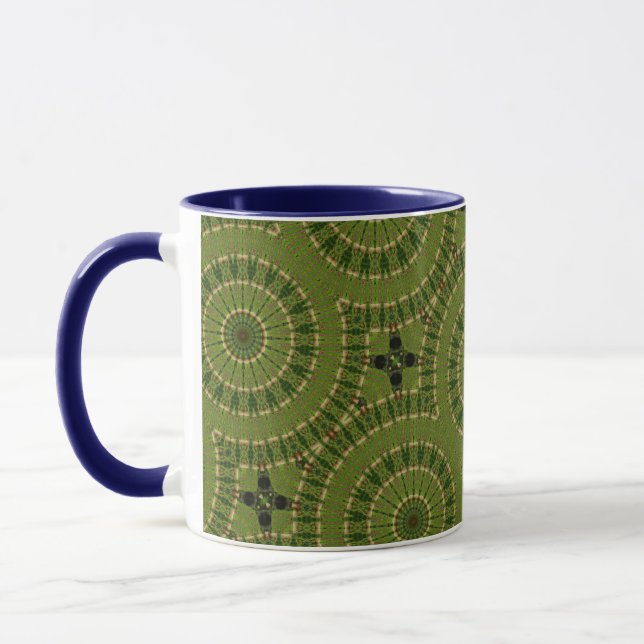 Taza Mandala de la rueda verde / Grünes Rad Mandala (Izquierda)