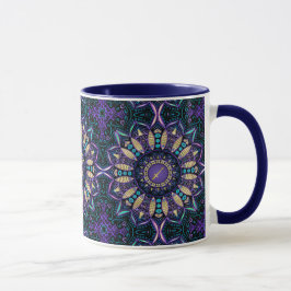 Taza Mandala del sagitario del Rótulo del zodiaco