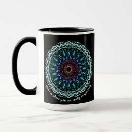 Taza Mandala "El hogar es donde realmente puedes ser tú