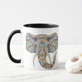 Taza Mandala Elephant Coffee Mug