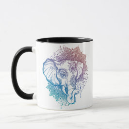 Taza Mandala Elephants Coffee Mug
