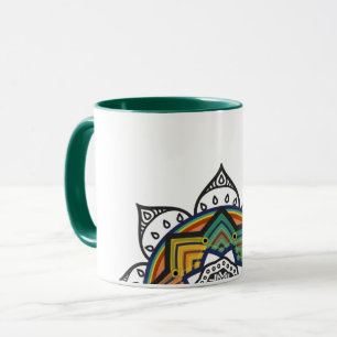 Taza Mandala floral