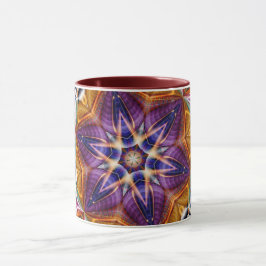 Taza Mandala Geométrica Rosette Retro Hippie Mug