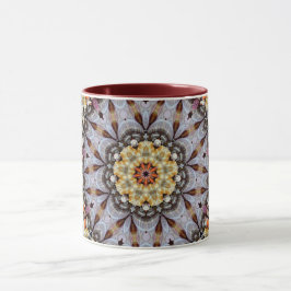 Taza Mandala Geométrica Rosette Retro Hippie Mug