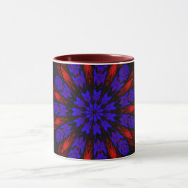 Taza Mandala Geométrica Rosette Retro Hippie Mug