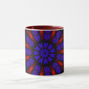 Taza Mandala Geométrica Rosette Retro Hippie Mug