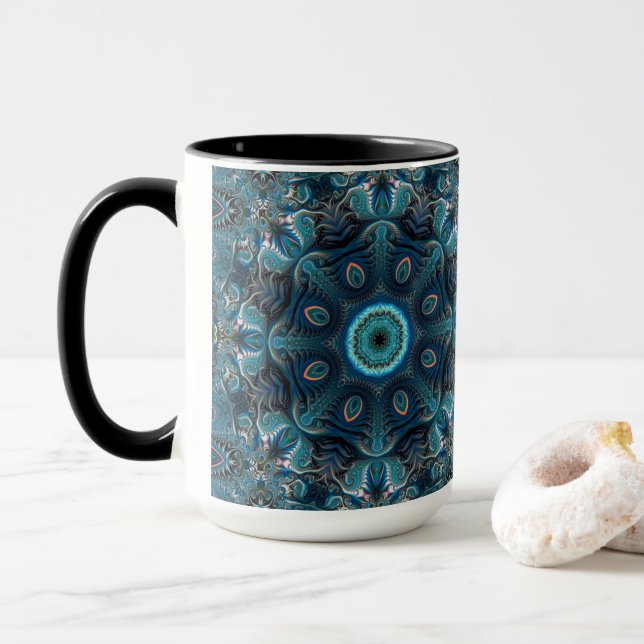 Taza Mandala misteriosa del espacio (Con donut)