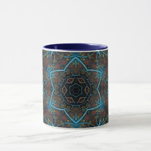 Taza Mandala Rosette Boho Patrón de Dandy estilo bohemi