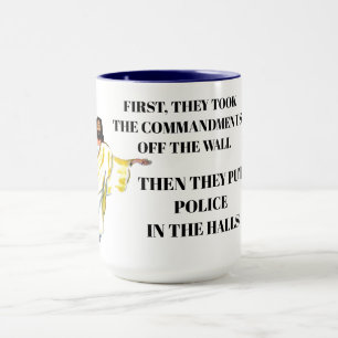 TAZA MANDAMIENTOS RETIRADOS DE LA ESCUELA