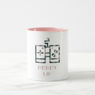 Taza Mando De Juego De Camuflaje Rosa Listo Para Jugar 