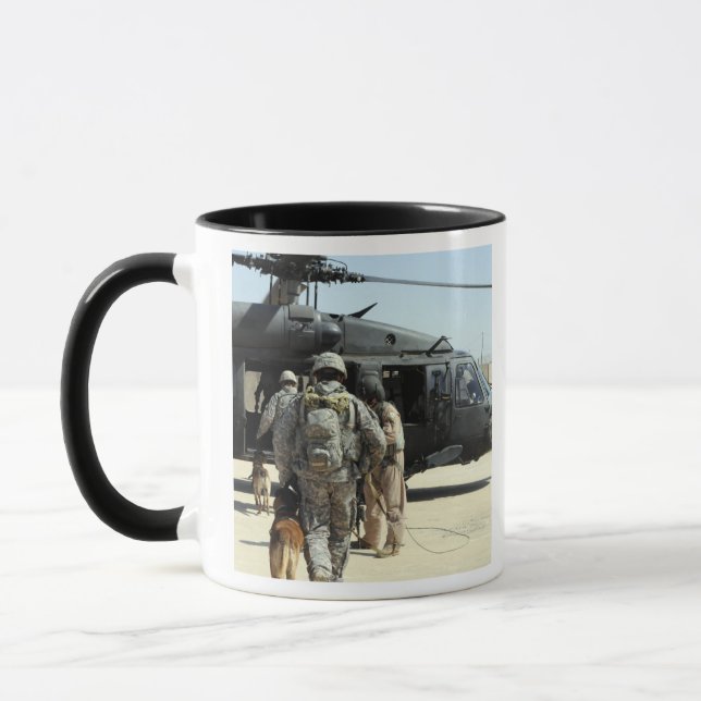 Taza Manejadores de perros trabajadores del ejército ab (Izquierda)