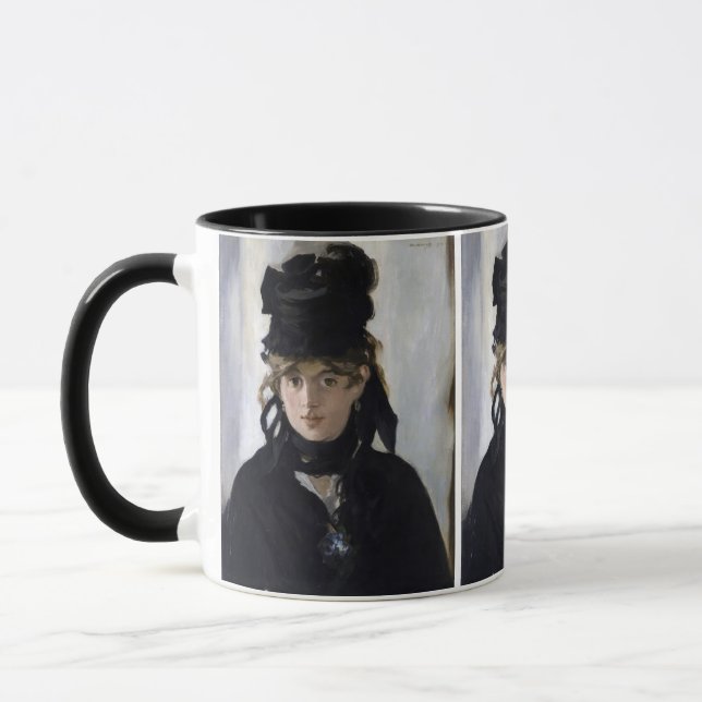 Taza Manet - Berthe Morisot con un ramo de violetas (Izquierda)