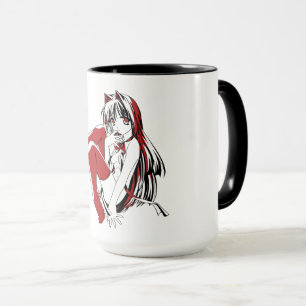 Taza Manga de R & B, Anime de Gatita Neko con Pelaje de