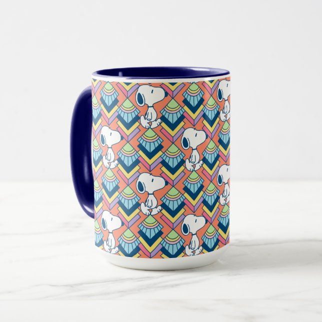 Taza Maní | Patrón de sueños Snoopy Deco (Anverso izquierdo)