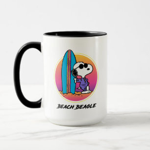 Taza Maní   Snoopy Beach Beagle