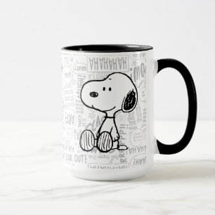Taza MANÍ Snoopy en Cómics de Blanco y Negro