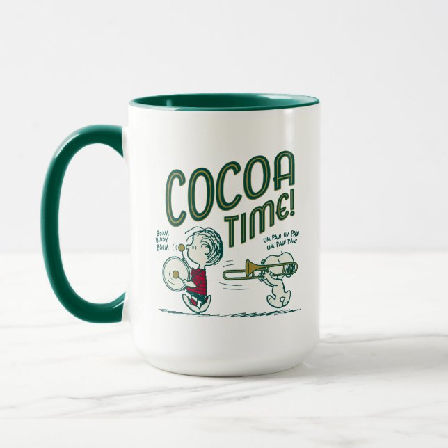 Taza Maní | Tiempo de Snoopy & Linus Cocoa (Izquierda)