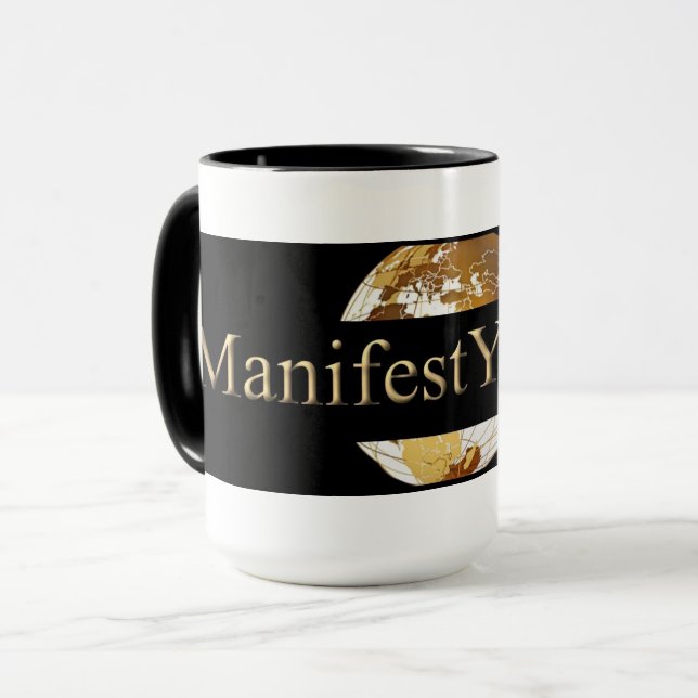 TAZA #MANIFEST SU VIDA (TM) (Anverso izquierdo)