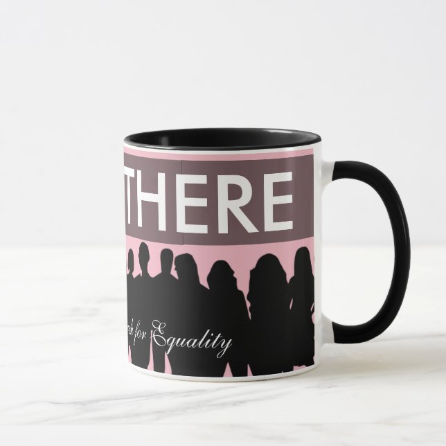 Taza Manifestantes por la igualdad en la marcha de las  (Derecha)