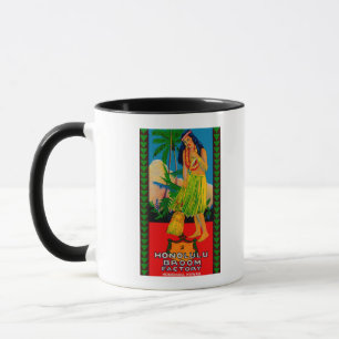 Taza Manija LabelHonolulu, HI de la escoba de Honolulu