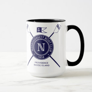 Taza Manija negra/taza interior del NBC