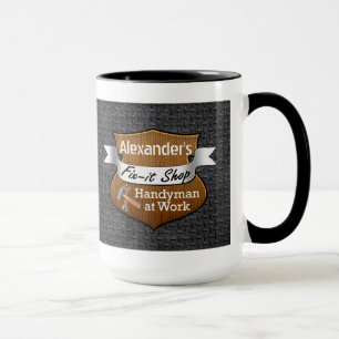 Taza Manitas personalizada Arreglo-él nombre del
