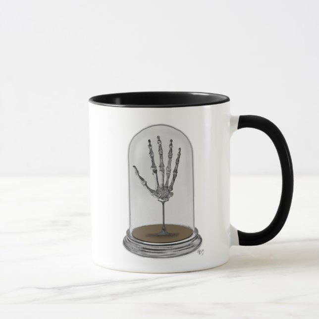 Taza Mano De Esqueleto En Bell Jar 2 (Derecha)