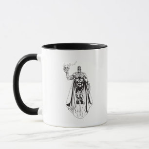 Taza Mano negra con cráneo 3