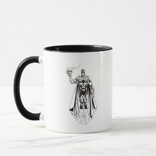 Taza Mano negra con el cráneo 3
