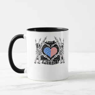 Taza Manos de esqueleto de Estados Unidos
