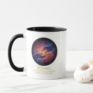 Taza Manos de Mamá Celestial Galaxia Universo