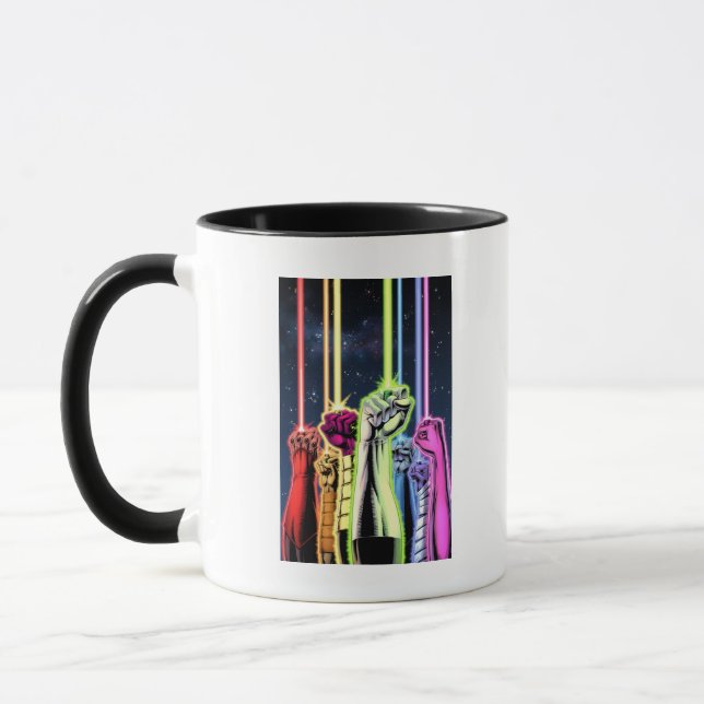 Taza Manos en el aire con anillos -Color (Izquierda)