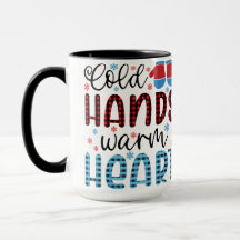Manos frías Cálidas Mug Cardíaca